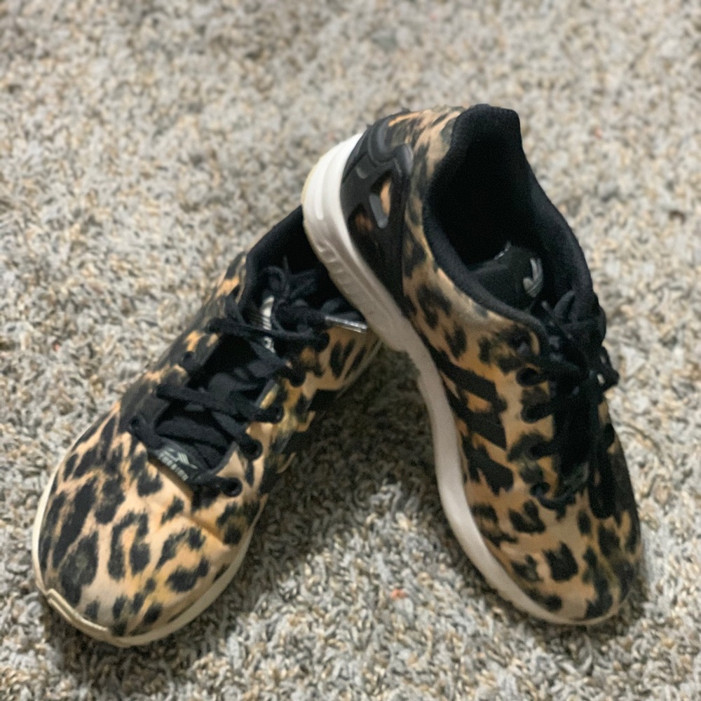 Leopard Print Adidas Torsions